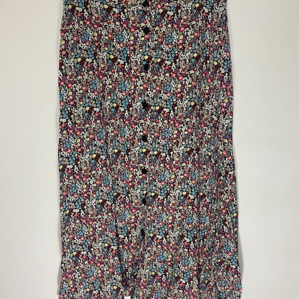Christopher & Banks Multicolored Floral Skirt